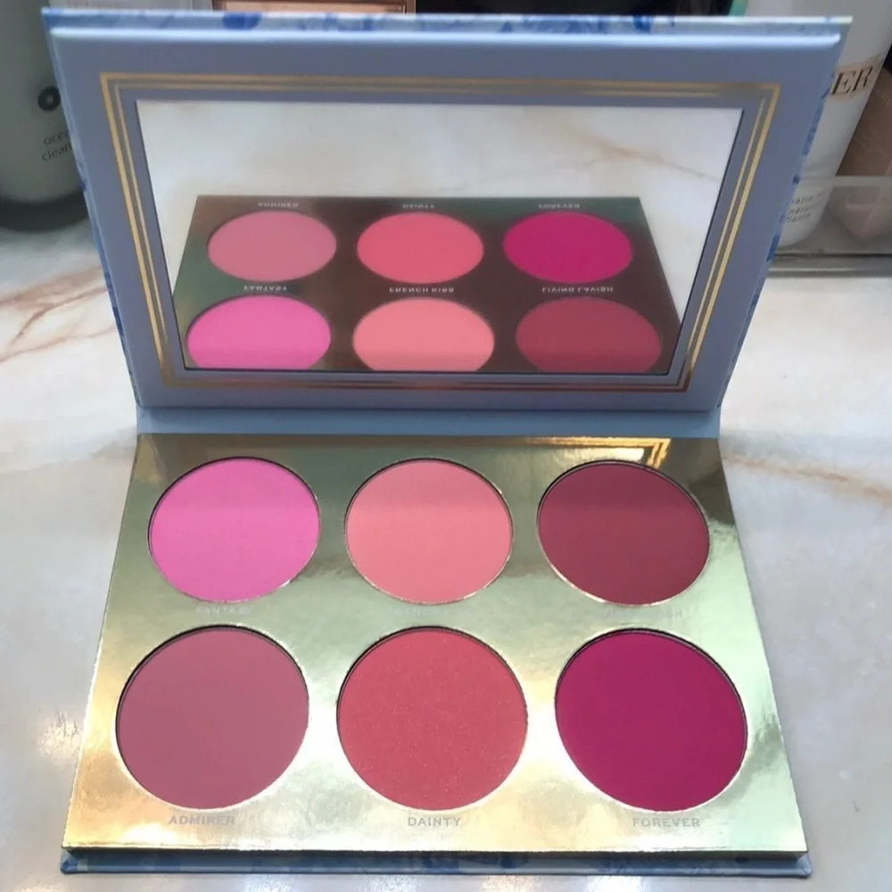 Jaclyn Cosmetics ~ ‘ROUGE AFFAIR’ Matte Blush Palette w/ Box ~ Full Size 28.8 g